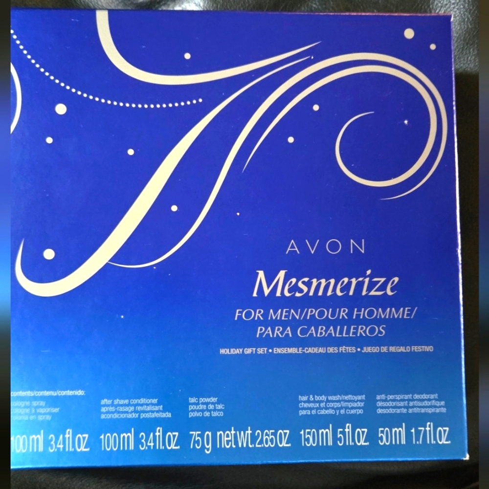 Avon Mesmerize Men's Gift Set Coligne After Shave Full Size